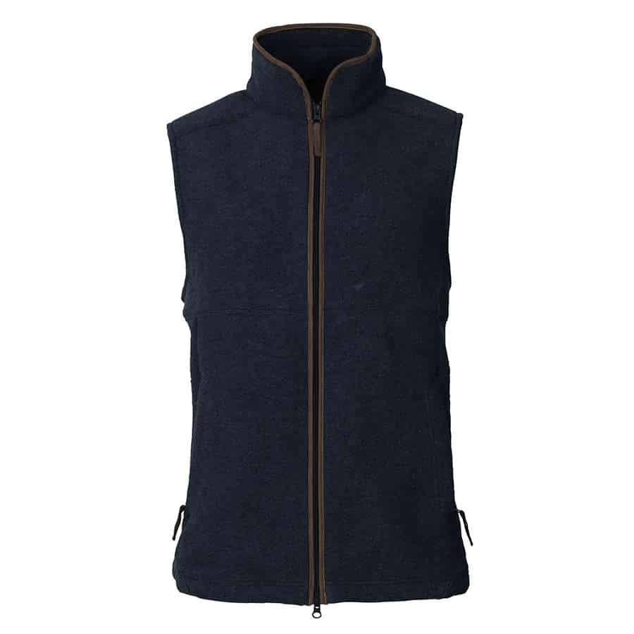 Laksen Sporting <br> Isla Wool Vest Fleece Navy