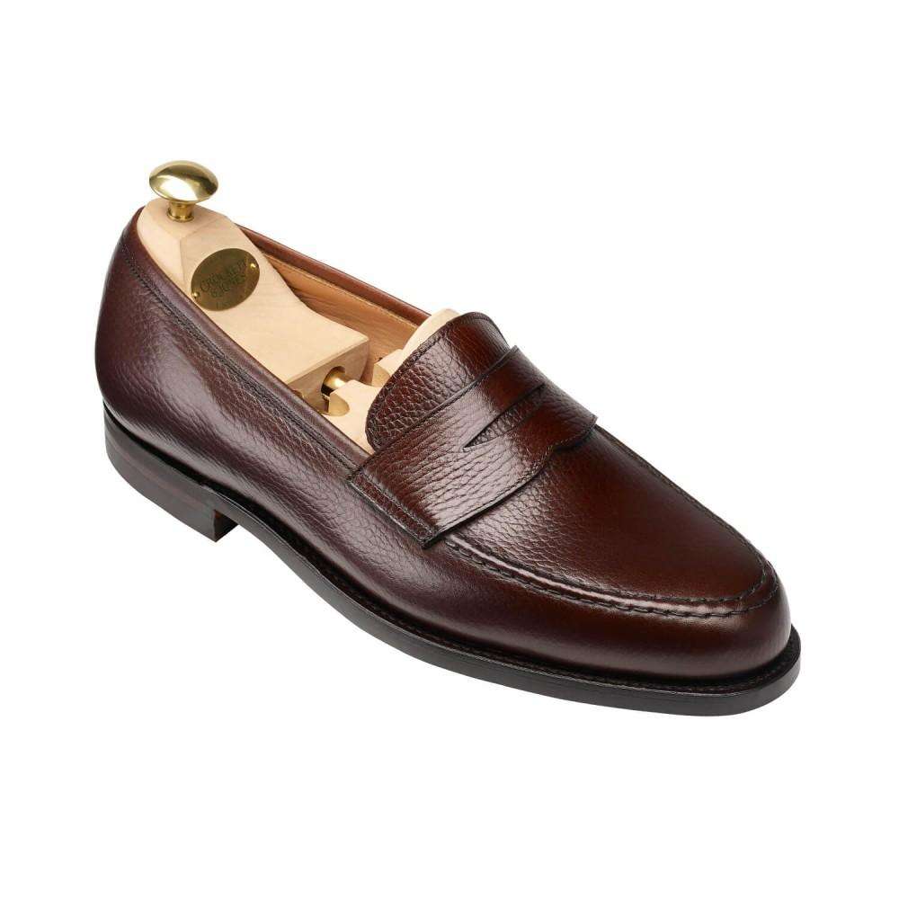 Crockett & Jones <br> Boston Loafers Dark Brown City Sole