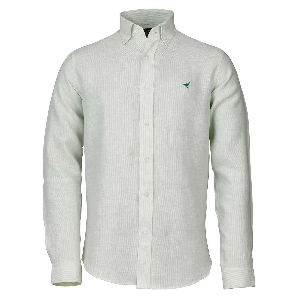Laksen Sporting <br> Portofino Linen Shirt Green