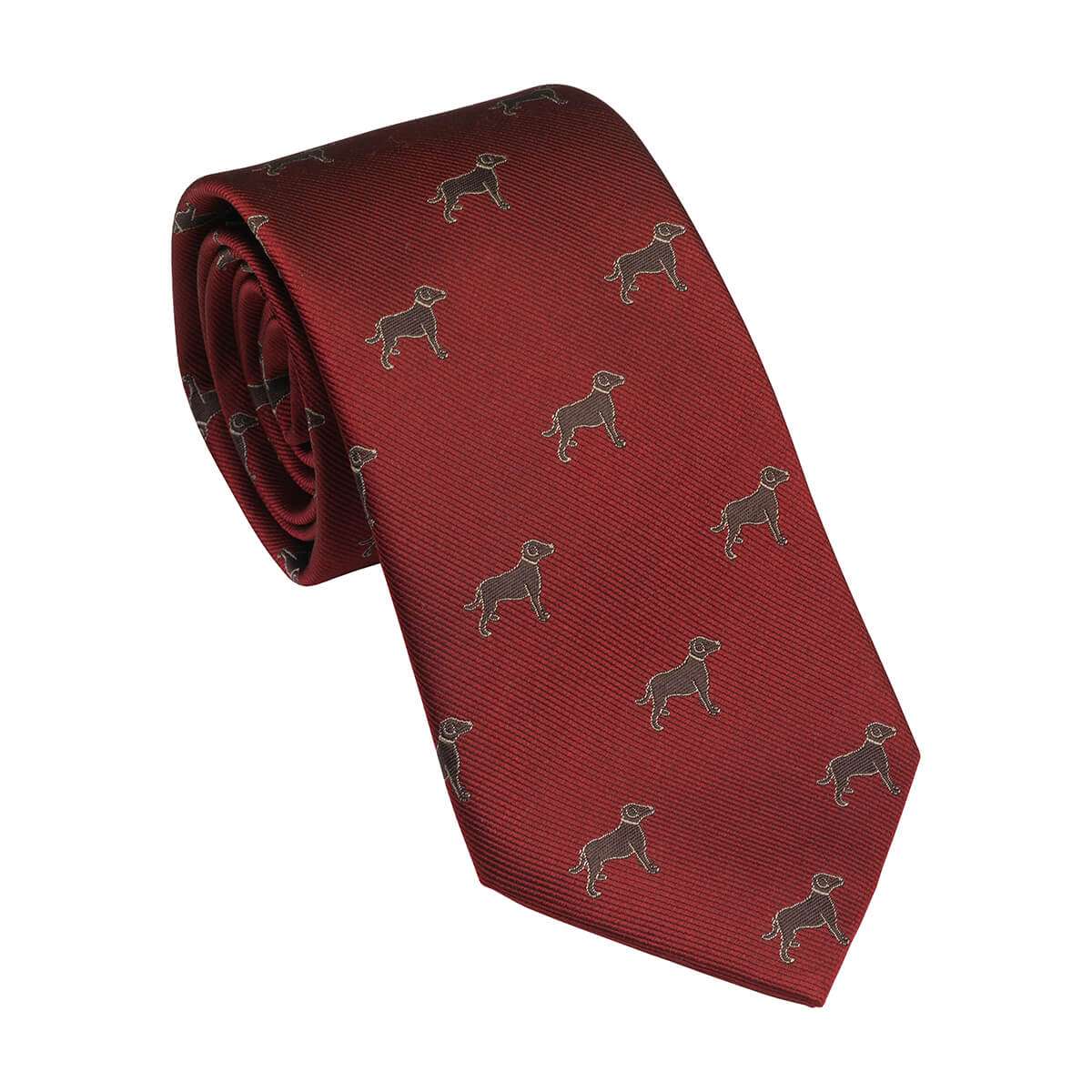 Laksen Sporting <br> Dog Tie Vintage Red