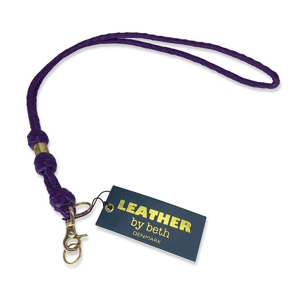 Leather by Beth <br> Whistle Line Purple