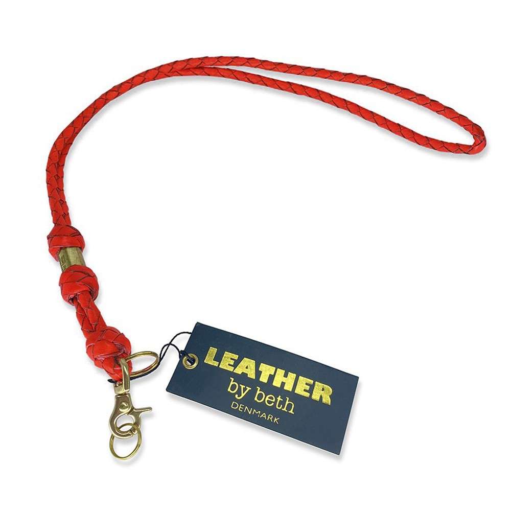 Leather by Beth <br> Whistle Line Red