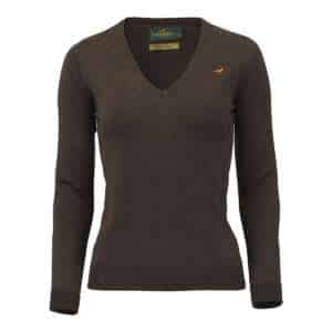 Laksen Sporting <br> Camilla V-Neck Brownie