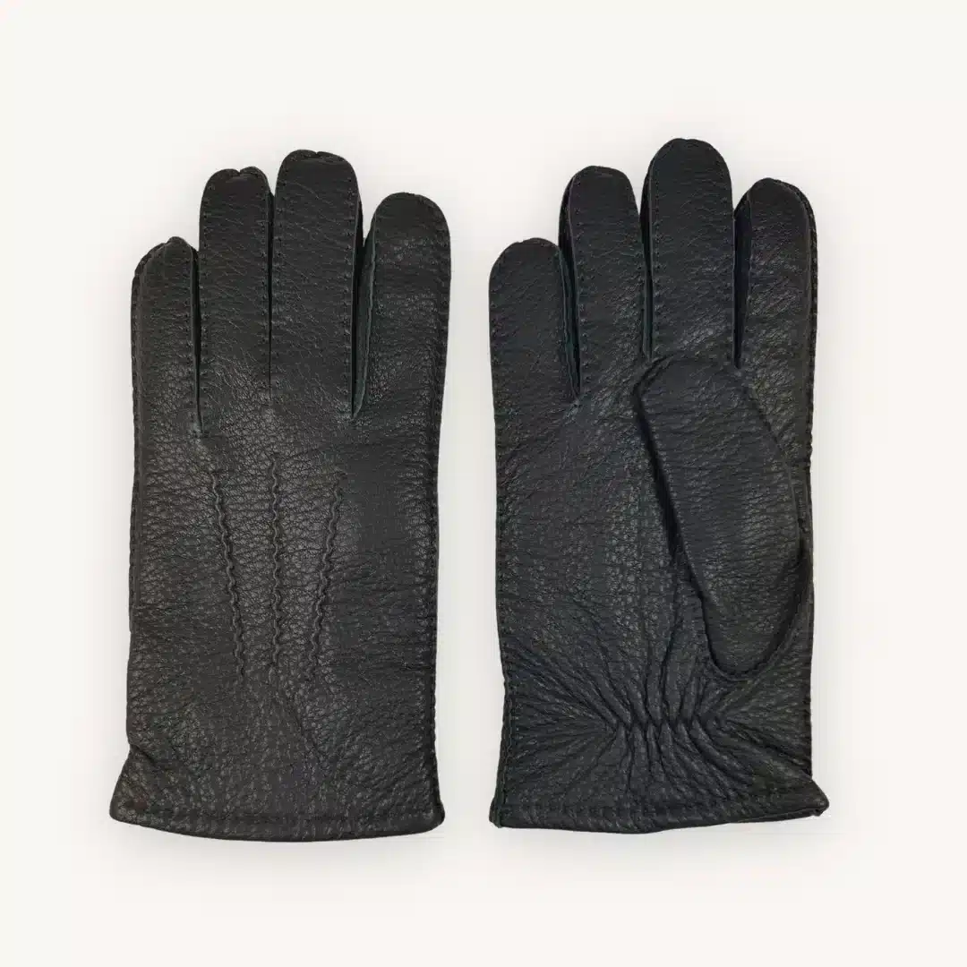 Portia <br> Deerskin Gloves Dark Brown