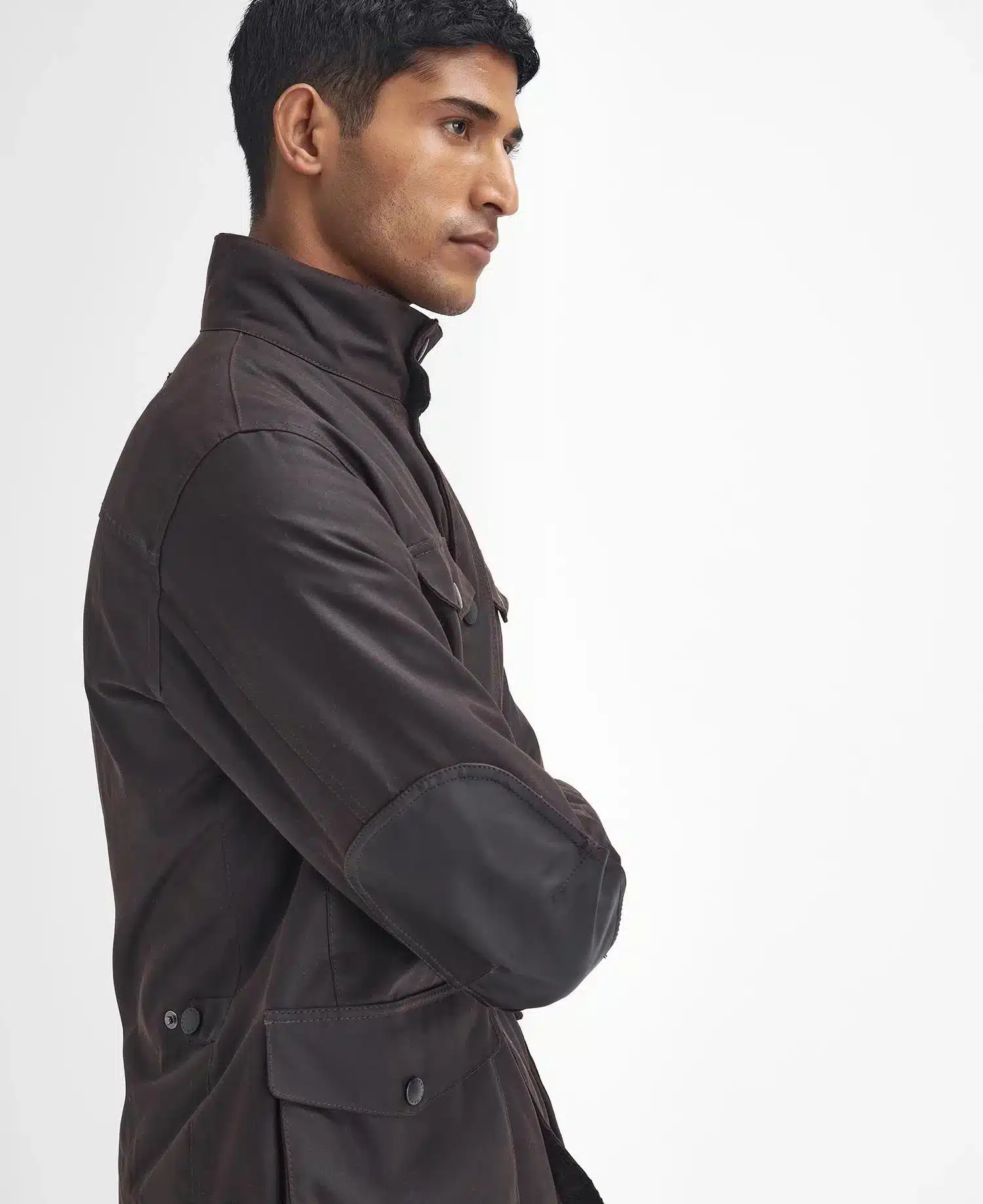 Barbour Ogston Waxed Jacket Rustic - Image 6