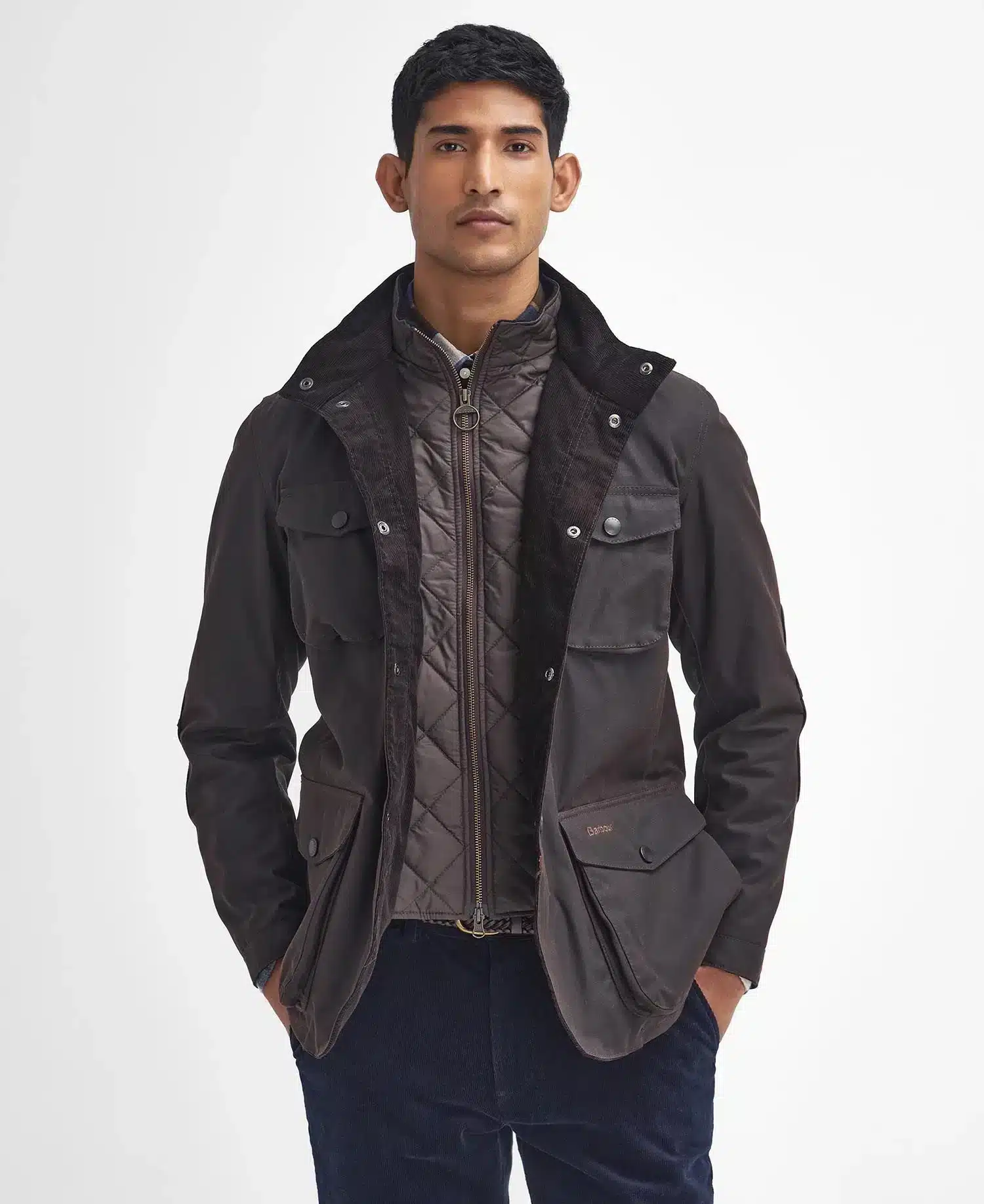 Barbour Ogston Waxed Jacket Rustic - Image 2