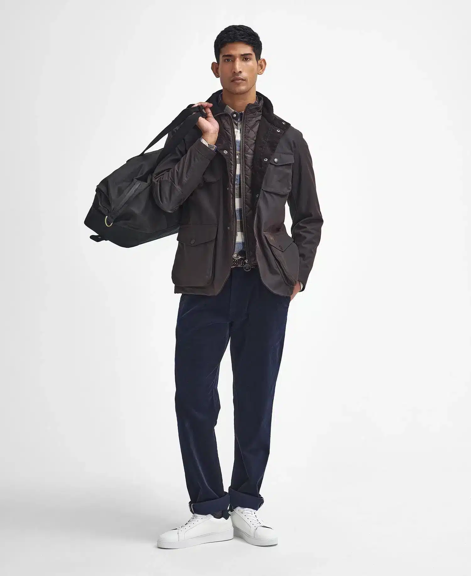 Barbour Ogston Waxed Jacket Rustic - Image 3
