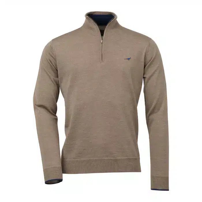 Laksen Sporting <br> Norfolk Zip-Neck Sand