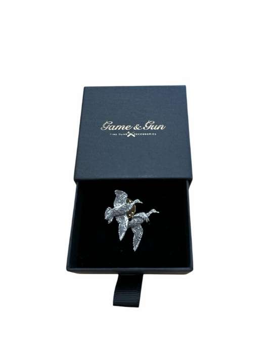 Game & Gun <br> Pewter Pin Pair of Ducks