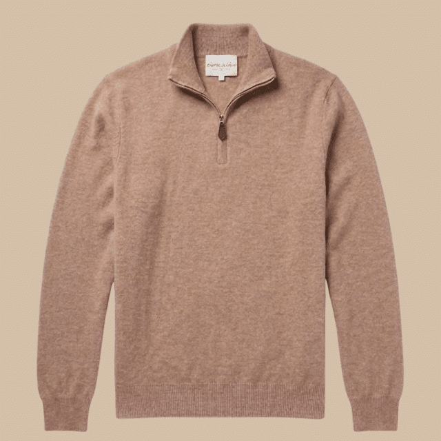 G&G The Cashmere Half-Zip Sand