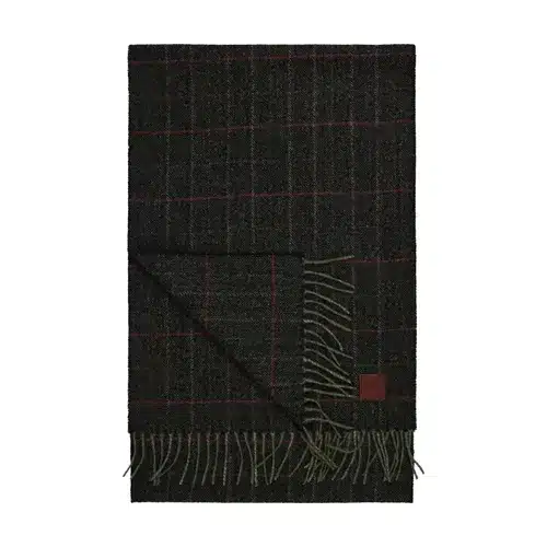 House Of Amanda Christensen <br> Tweed Wool Scarf Green
