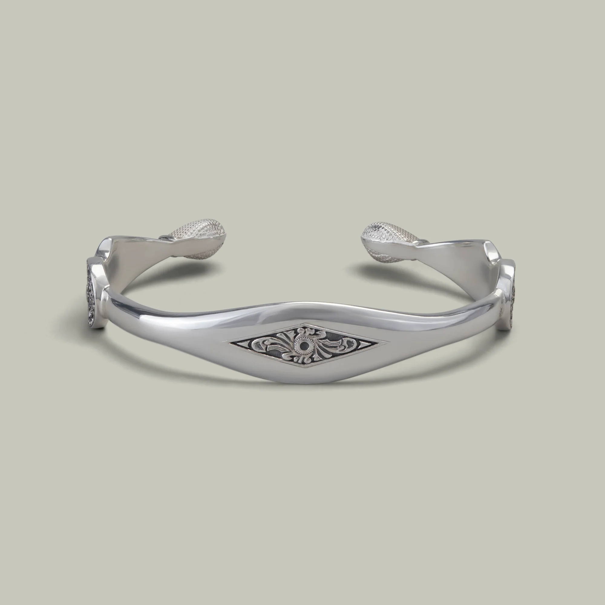 H&H Silver H&H Top Lever Bangle