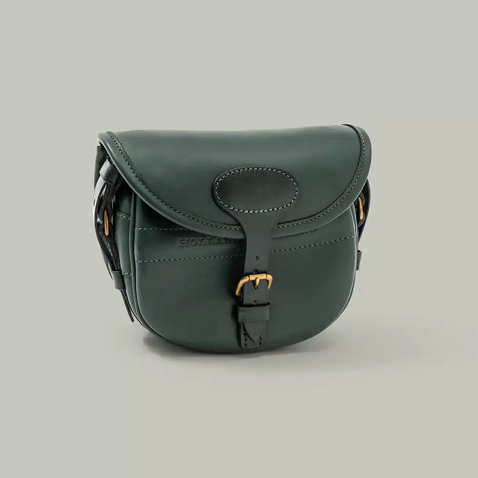H&H Northwood leather cartridge bag Green bag size 75