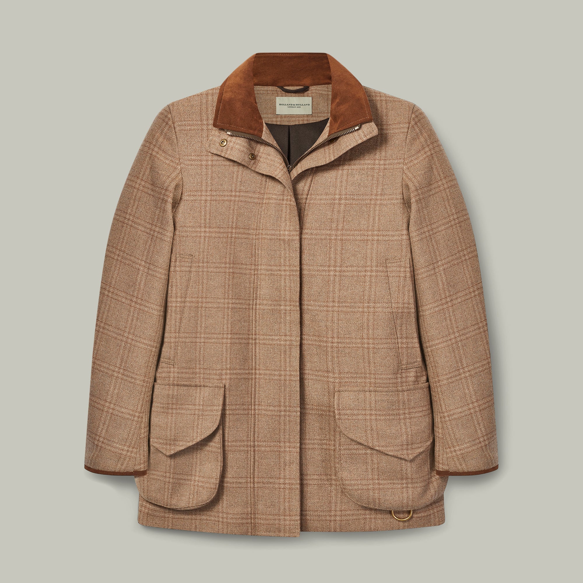 H&H <br> Northwood Ladies Tweed Field Coat - Hazel