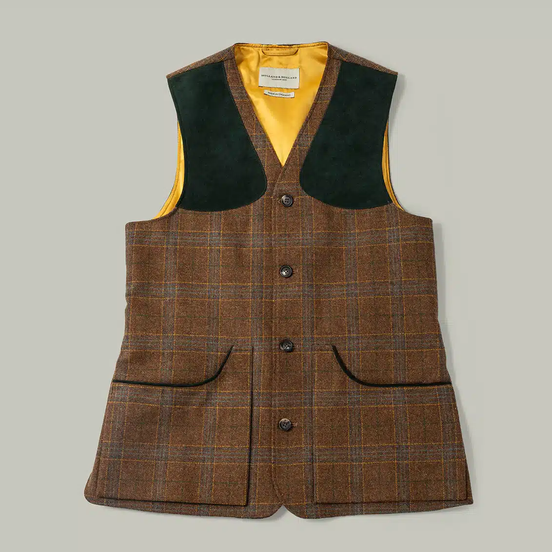 H&H <br> Northwood Tweed Shooting Vest - House Tweed