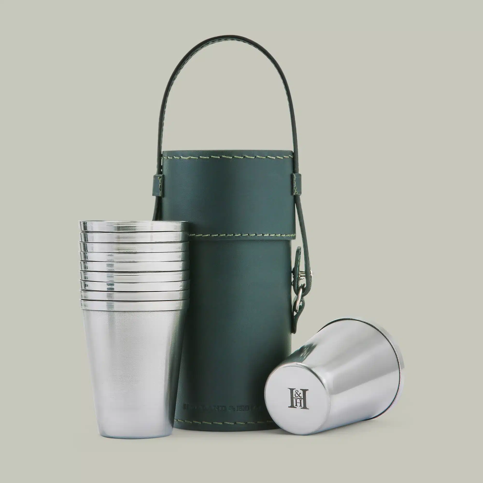 H&H <br> Cupset Position Finder In Leather Barrel