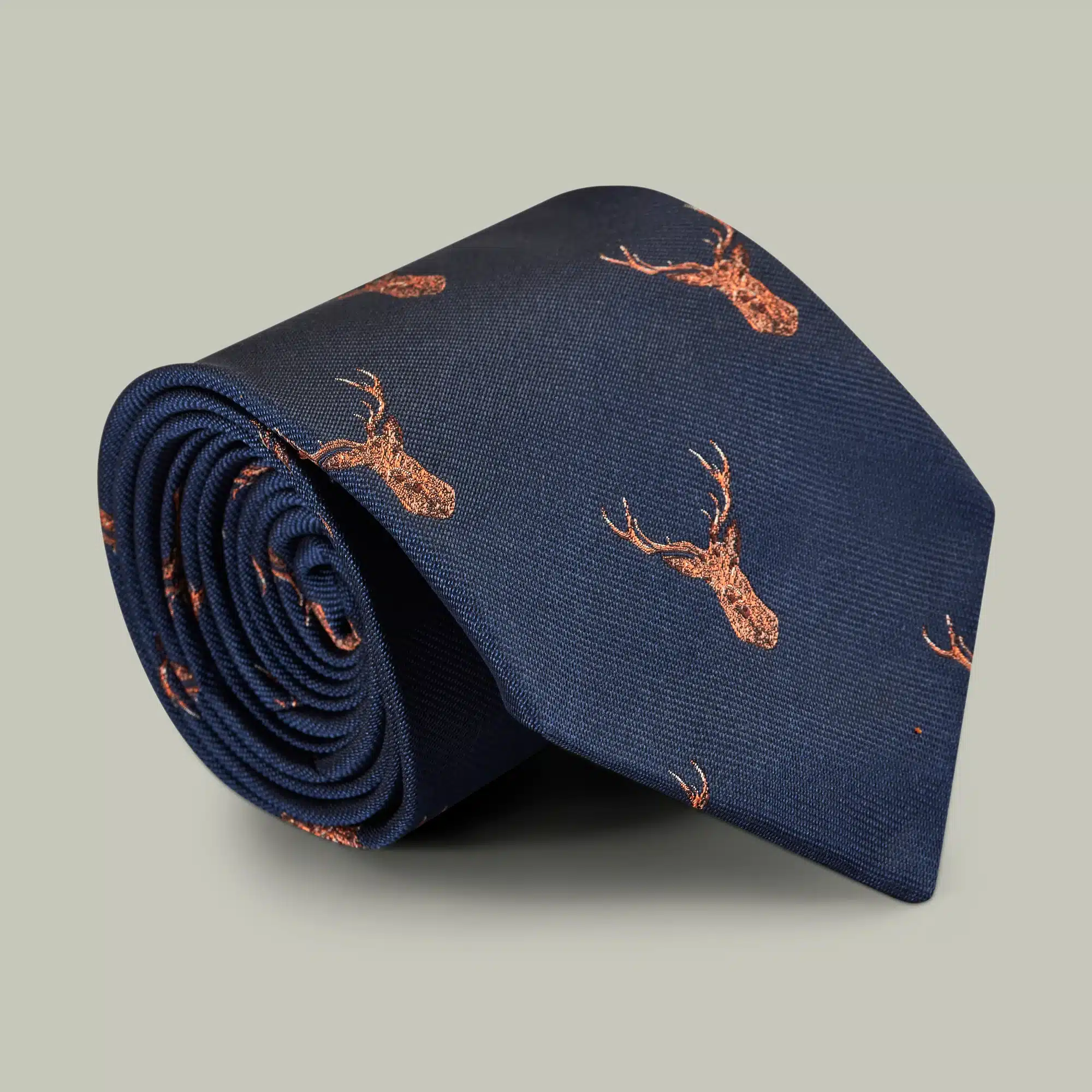 H&H <br> Harrow Silk Woven Tie - Stag