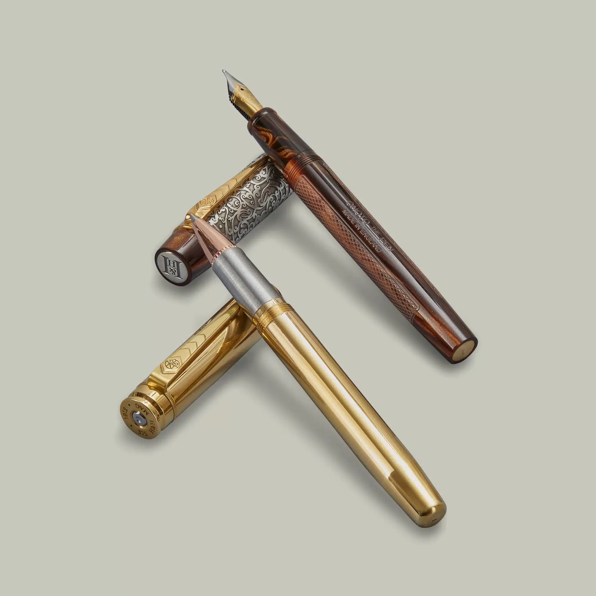 H&H <br> Pair Of Pens In Lacquered Presentation Box