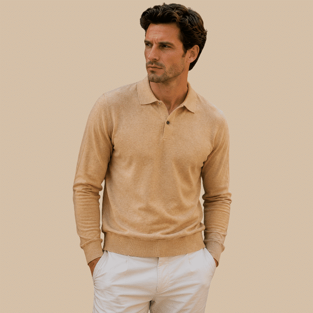 G&G Mens Polo Shirt - Camel